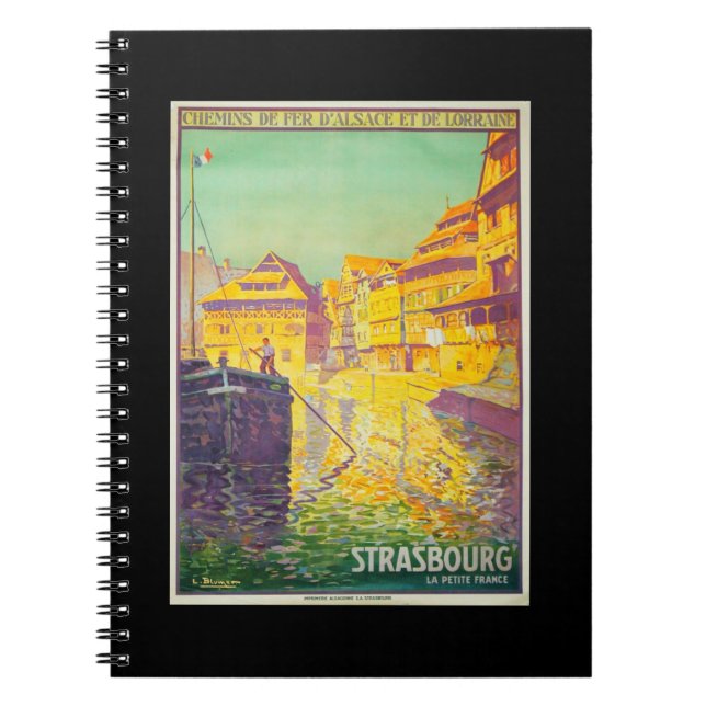 Notebook-Vintage Travel-Strasbourg Notebook (Front)