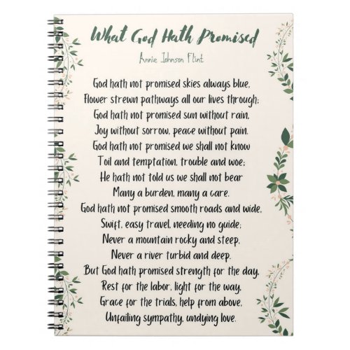 Notebook What God Hath Promised
