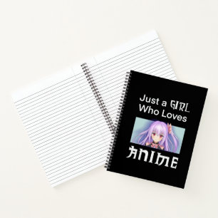 Notebook With Anime Girl