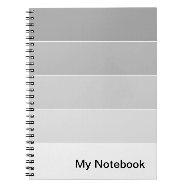 Notebook with Customizable Gradient Design (Front)