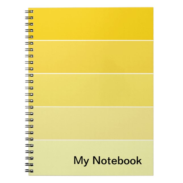 Notebook with Customizable Gradient Design (Front)