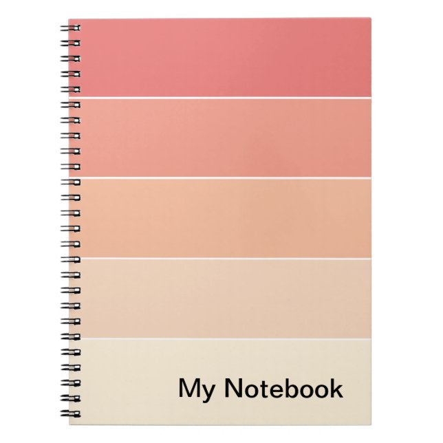 Notebook with Customizable Gradient Design (Front)