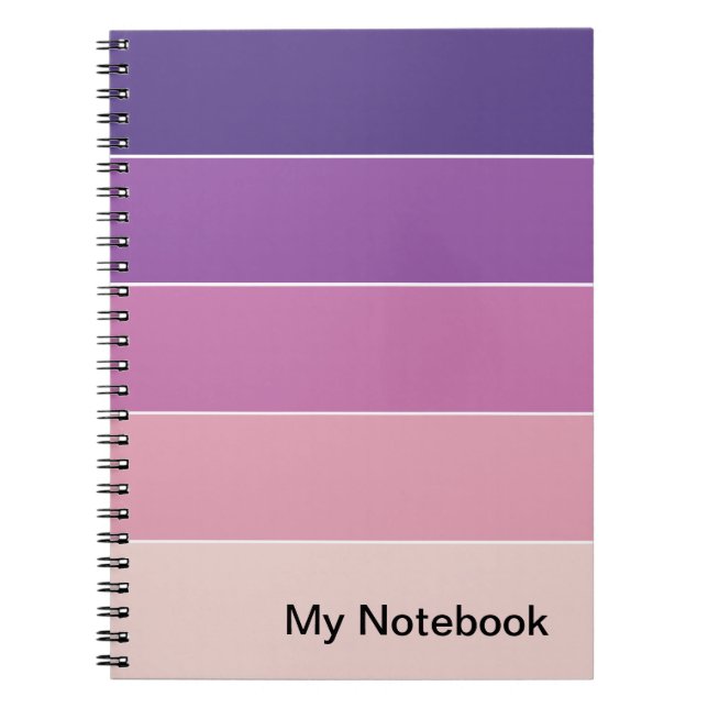 Notebook with Customizable Gradient Design (Front)