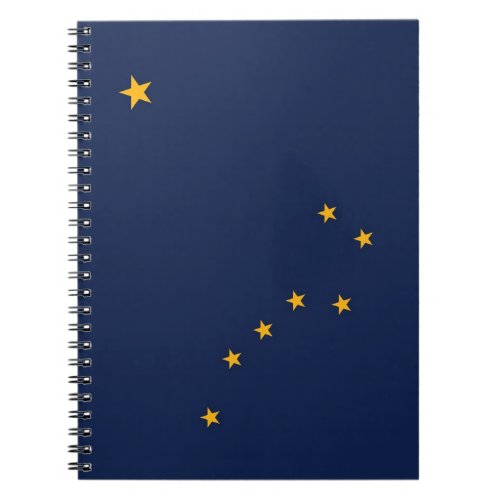 Notebook with Flag of Alaska State