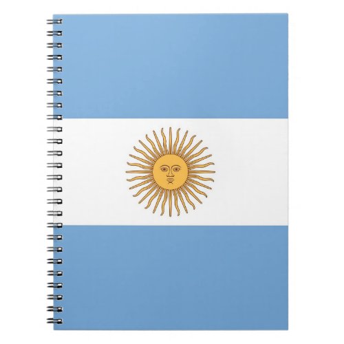 Notebook with Flag of Argentina