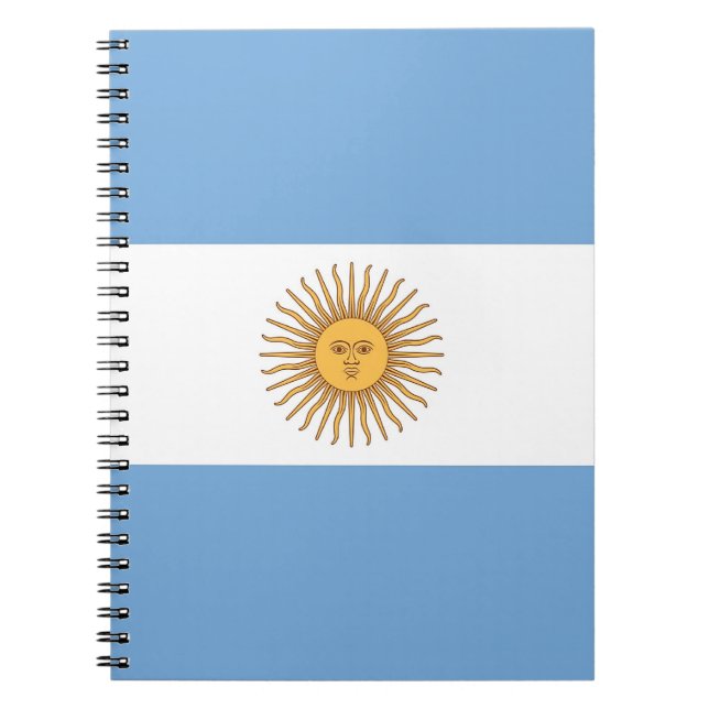 Notebook with Flag of Argentina (Front)