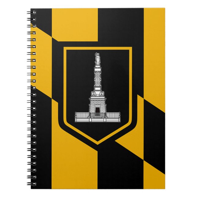 Notebook with Flag of Baltimore City (Front)