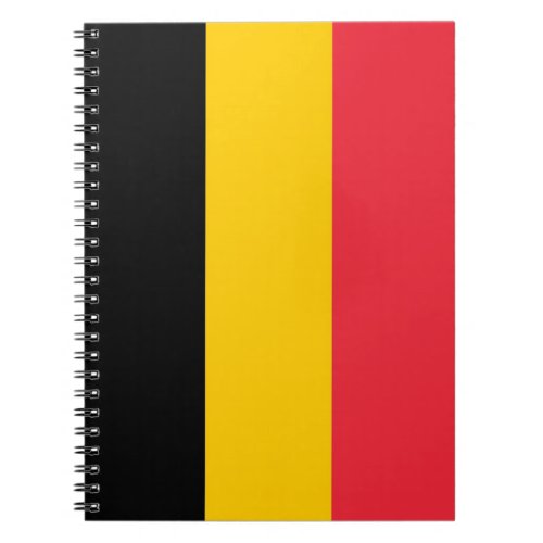 Notebook with Flag of Belgium