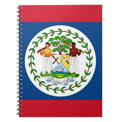 Notebook with Flag of Belize