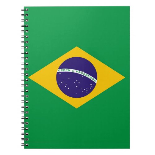 Notebook with Flag of Brazil