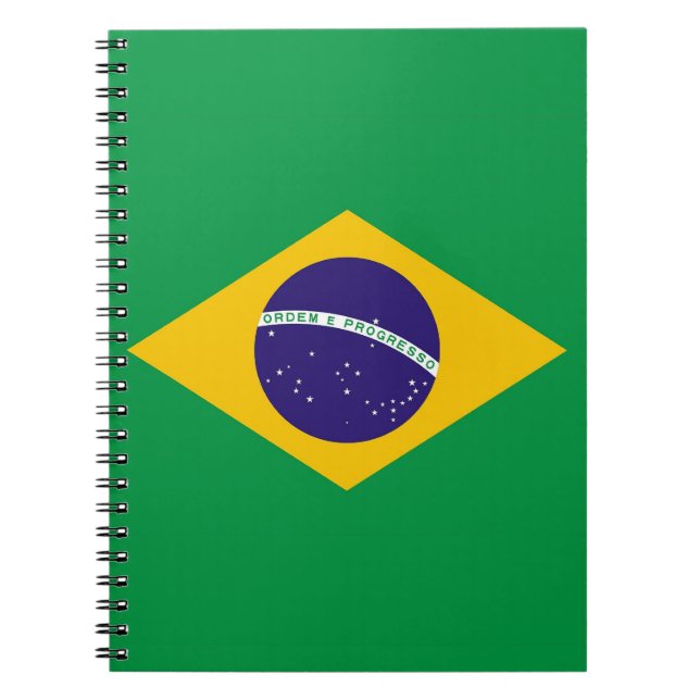 Notebook with Flag of Brazil (Front)