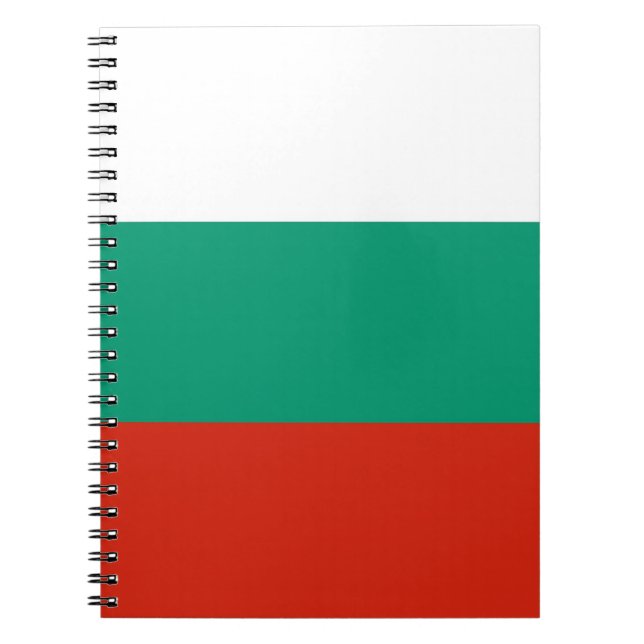 Notebook with Flag of Bulgaria (Front)