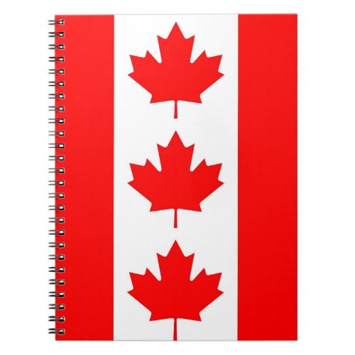 Notebook with Flag of Canada