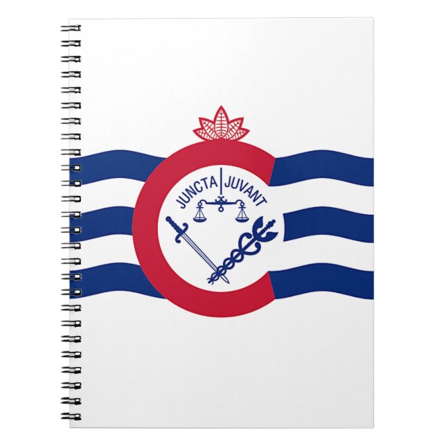 Notebook with Flag of Cincinnati City (Front)