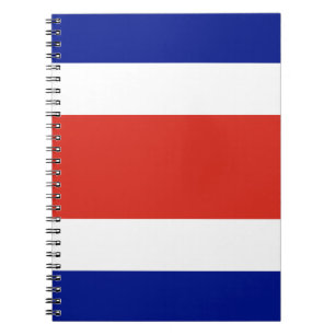 Notebook with Flag of Costa Rica