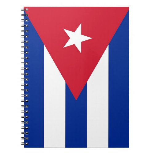 Notebook with Flag of Cuba