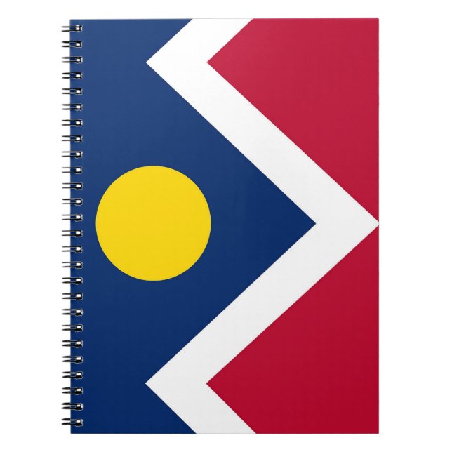 Notebook with Flag of Denver City, Colorado State (Front)
