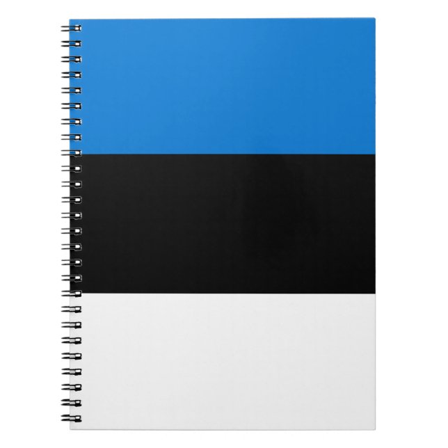 Notebook with Flag of Estonia (Front)