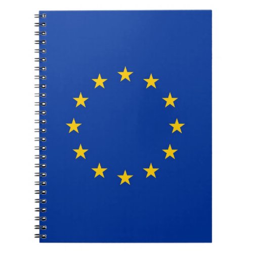 Notebook with Flag of European Union