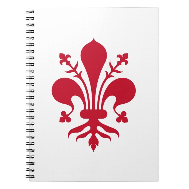Notebook with Flag of Florence, Italy (Front)