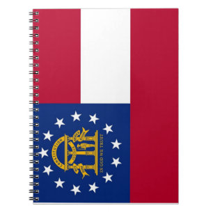 Notebook with Flag of Georgia State