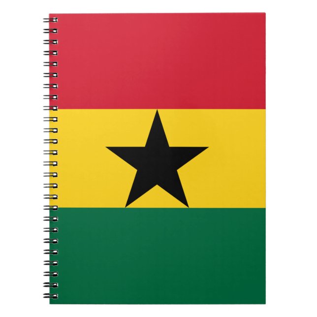 Notebook with Flag of Ghana (Front)