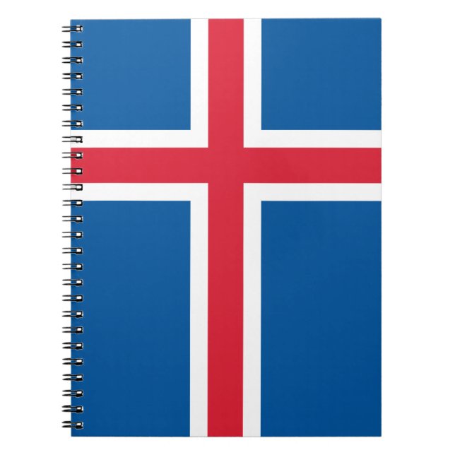 Notebook with Flag of Iceland (Front)