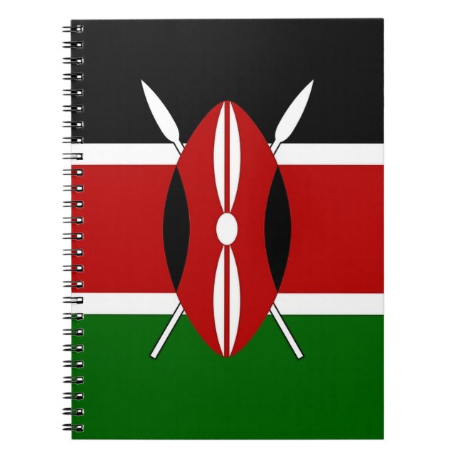 Notebook with Flag of Kenya (Front)