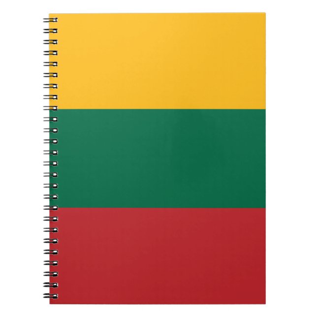 Notebook with Flag of Lithuania (Front)