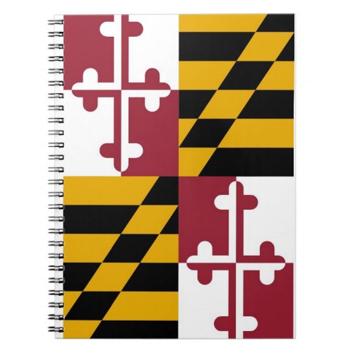 Notebook with Flag of Maryland State