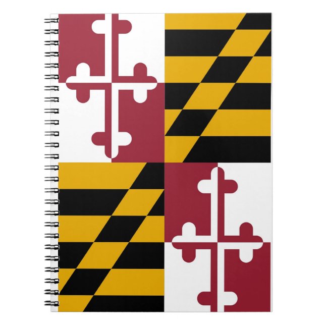 Notebook with Flag of Maryland State (Front)