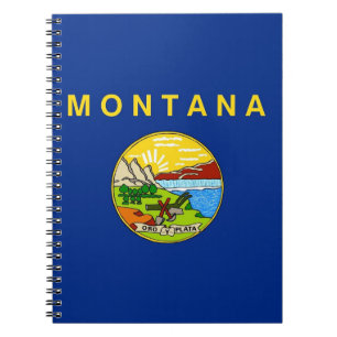 Notebook with Flag of Montana State