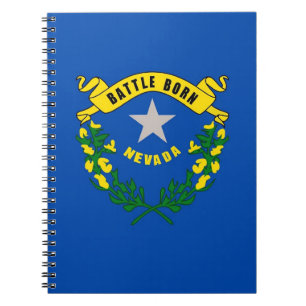 Notebook with Flag of Nevada State