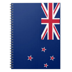 Notebook with Flag of New Zealand
