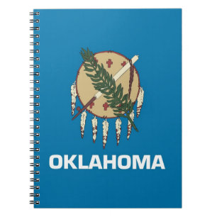 Notebook with Flag of Oklahoma State