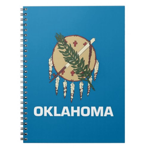 Notebook with Flag of Oklahoma State