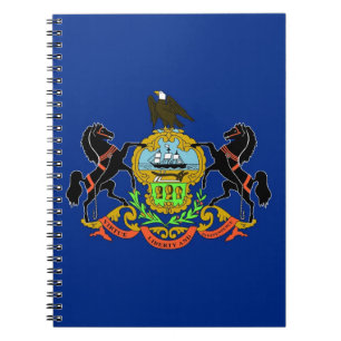 Notebook with Flag of Pennsylvania State