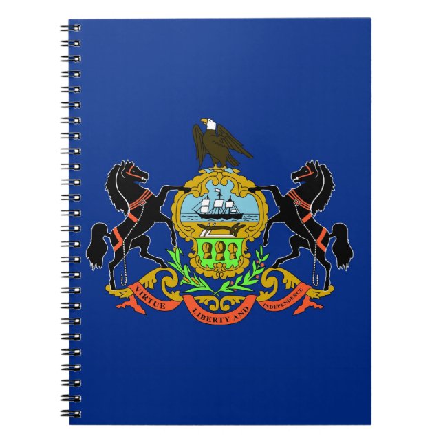 Notebook with Flag of Pennsylvania State (Front)