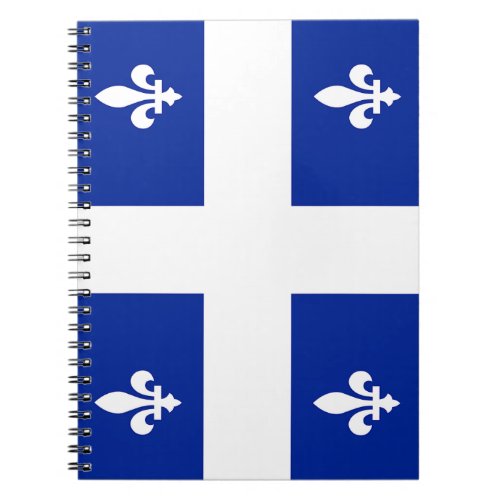 Notebook with Flag of Quebec