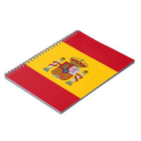 Spanish Stripe Yellow notebook square, Zazzle