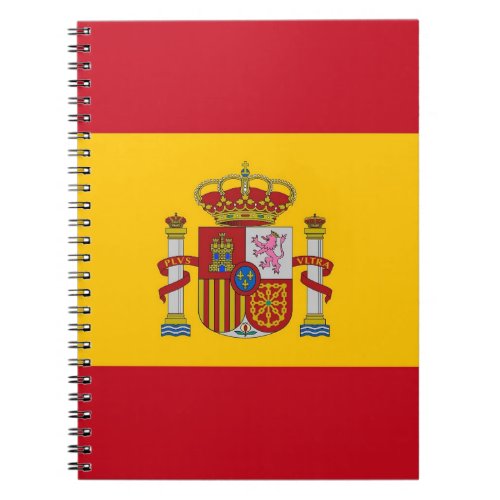 Notebook with Flag of Spain
