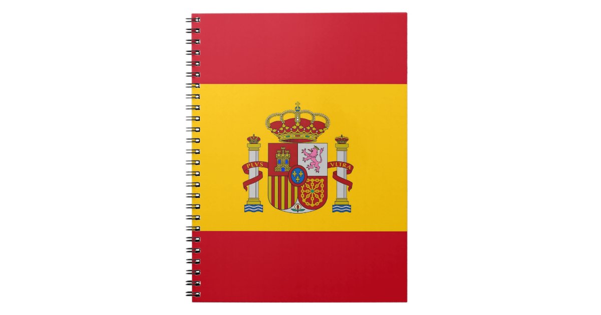 Spanish Stripe Yellow notebook square, Zazzle