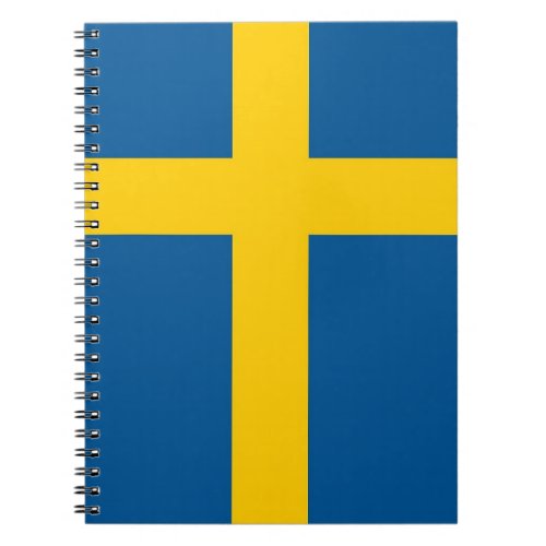 Notebook with Flag of Sweden