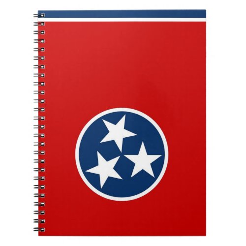 Notebook with Flag of Tennessee State