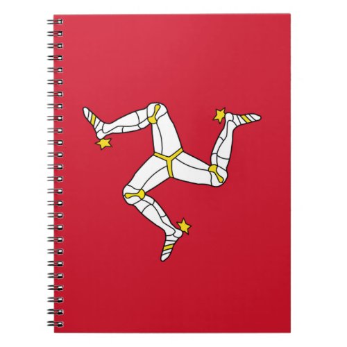 Notebook with Isle of Man Flag United Kingdom