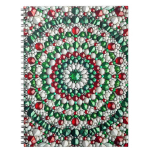 Notebook with Italian Colors Abstract Design