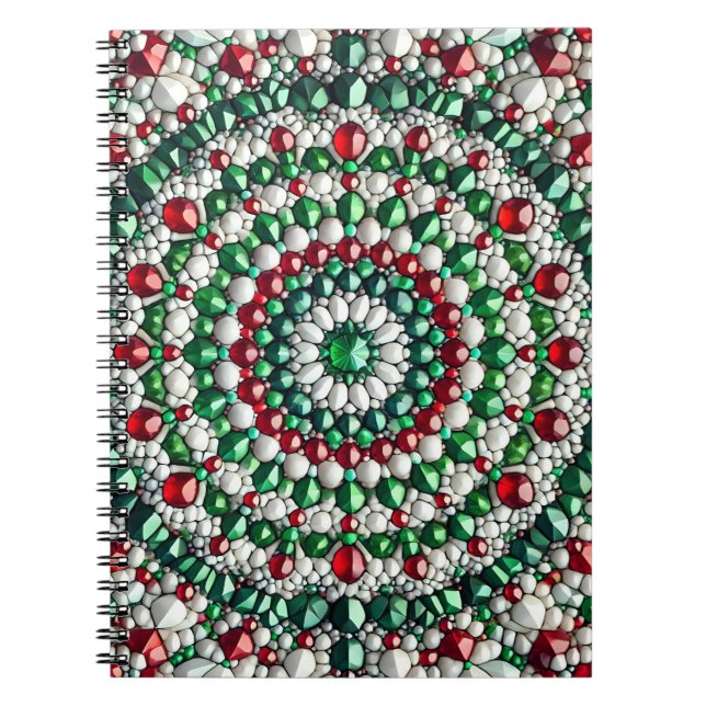 Notebook with Italian Colors Abstract Design (Front)