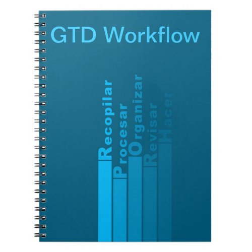 Notebook with job stream GTD