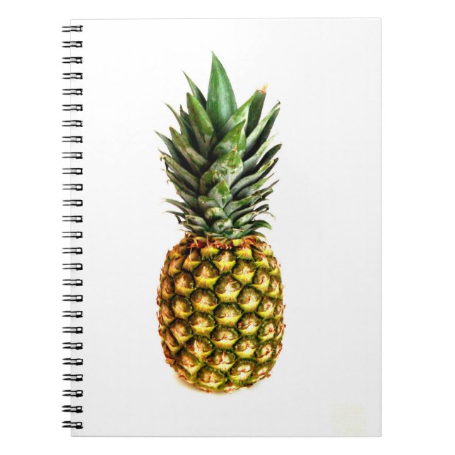 Notebook with pineapple photo print (Front)
