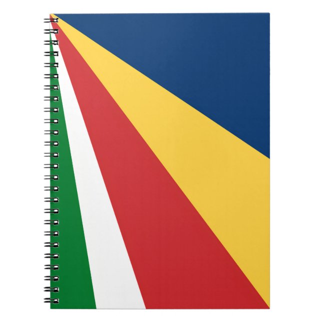 Notebook with Seychelles Colors Abstract Design (Front)
